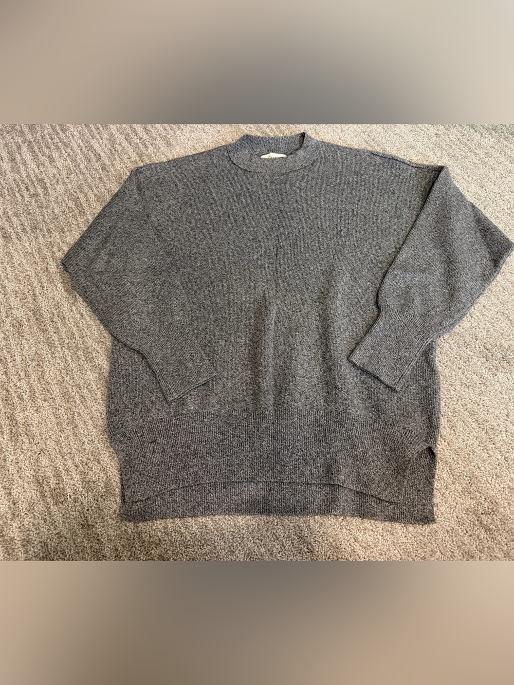 Abercrombie & Fitch Heather Gray Crewneck Sweater